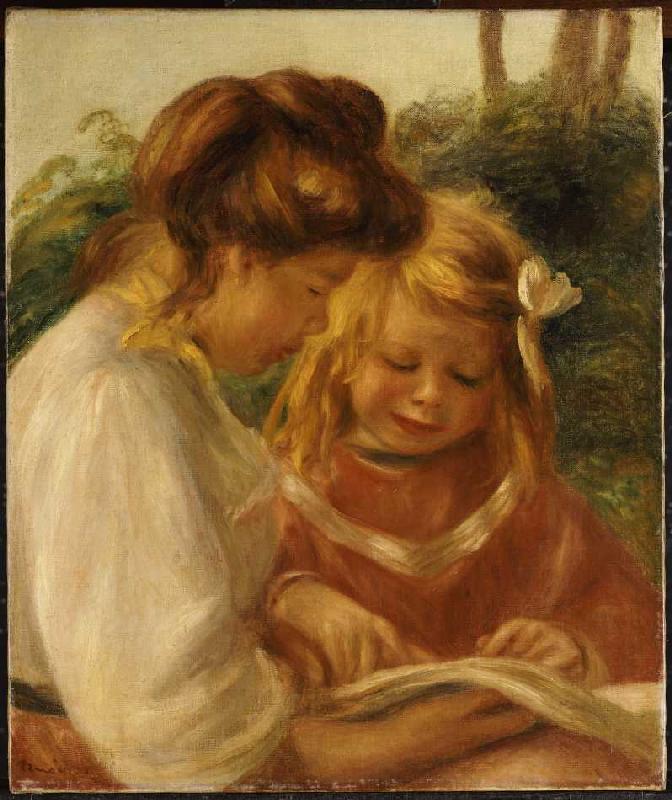 Das Alphabet, Jean und Gabrielle. od Pierre-Auguste Renoir