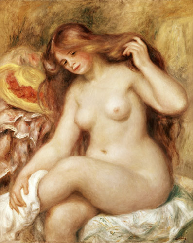 The red-haired one bathing od Pierre-Auguste Renoir
