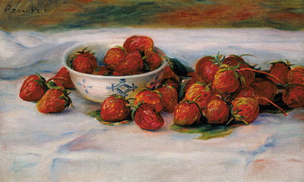 Erdbeeren. od Pierre-Auguste Renoir