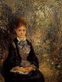 Young woman in the garden (La Grisette) od Pierre-Auguste Renoir
