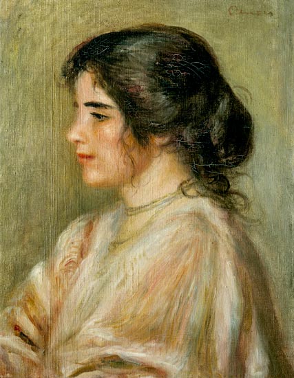 Gabrielle in the profile od Pierre-Auguste Renoir