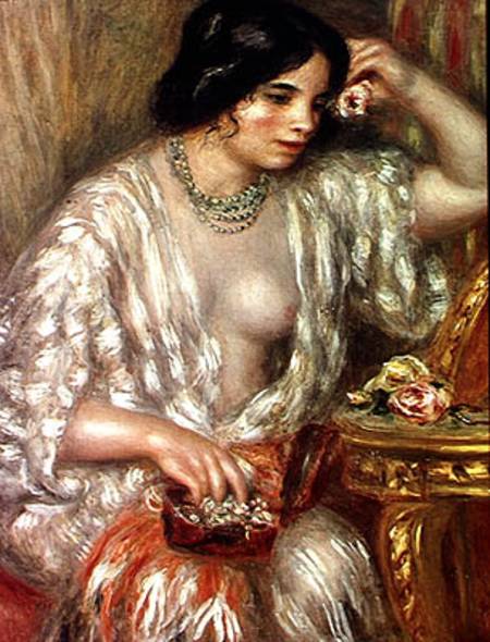 Gabrielle with Jewellery od Pierre-Auguste Renoir