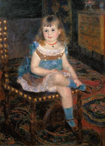 Sitting for Georgette Charpentier. od Pierre-Auguste Renoir
