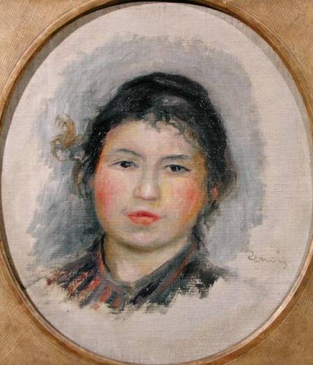 Head of a Young Woman od Pierre-Auguste Renoir