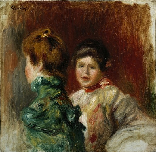Heads of Two Women, c.1895 od Pierre-Auguste Renoir