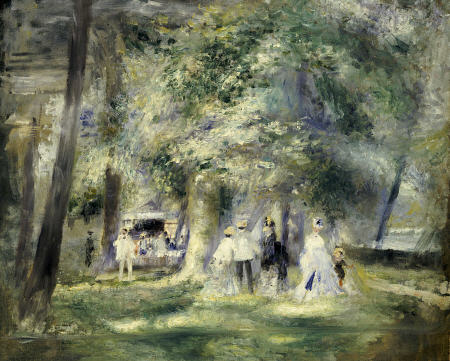 In The Park At Saint-Cloud od Pierre-Auguste Renoir