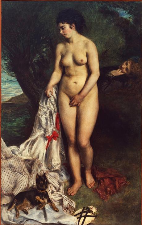 La baigneuse au griffon od Pierre-Auguste Renoir