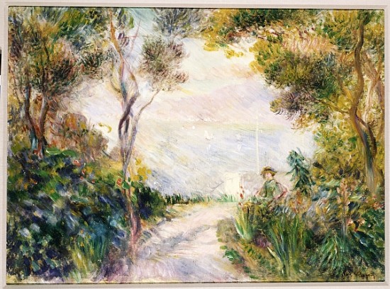 Landscape, End of the Path (View of Naples) od Pierre-Auguste Renoir