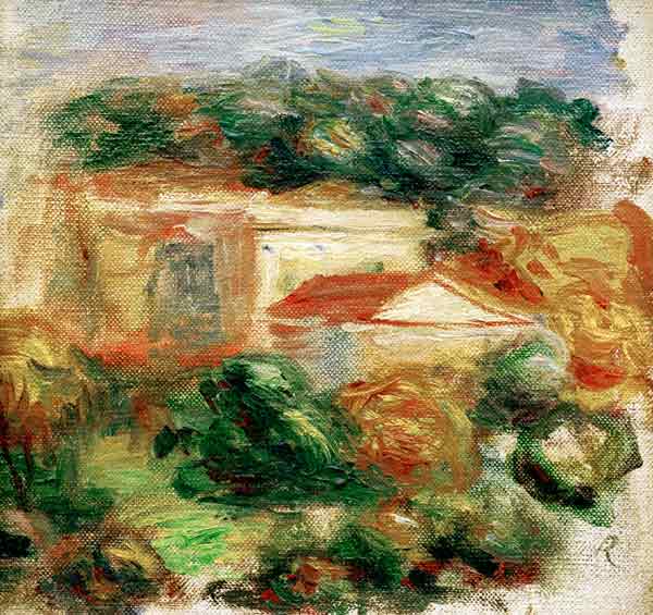 P.-A.Renoir, Landschaft am Mittelmeer od Pierre-Auguste Renoir