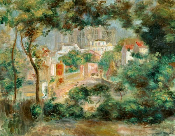 Landscape with view of Sacré heartses od Pierre-Auguste Renoir