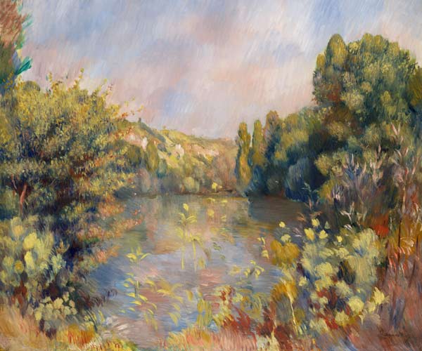 Lakeside Landscape od Pierre-Auguste Renoir