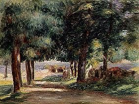 Landscape, way under trees od Pierre-Auguste Renoir