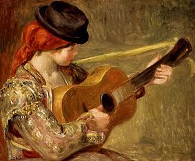 Girl with guitar od Pierre-Auguste Renoir