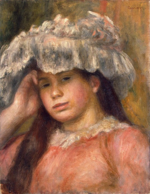 Young Girl in a Hat od Pierre-Auguste Renoir