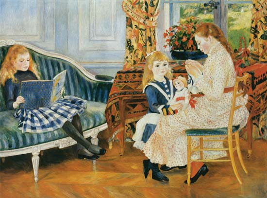 L'aprèsmidi des enfants à Wargemont od Pierre-Auguste Renoir