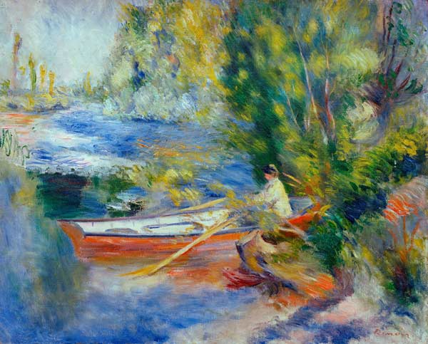 Renoir / On the bank o.a river / 1878/80 od Pierre-Auguste Renoir