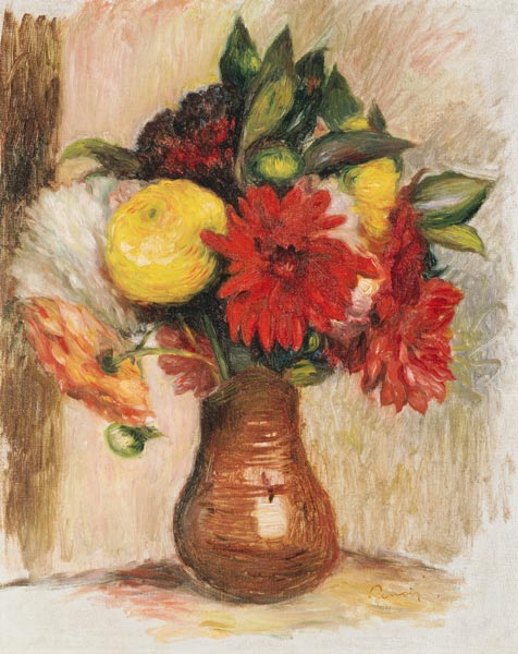 Blumenstrauß in einem Krug. od Pierre-Auguste Renoir