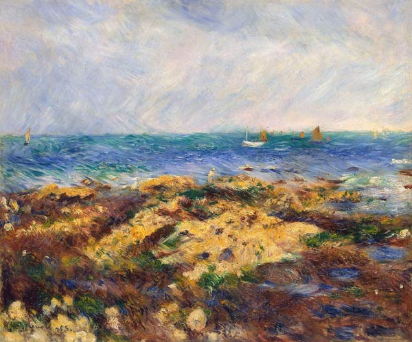 Low Tide at Yport od Pierre-Auguste Renoir