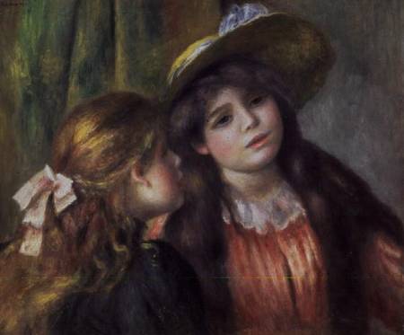 Portrait of Two Girls od Pierre-Auguste Renoir