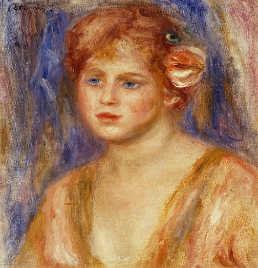 Portrait of a young girl od Pierre-Auguste Renoir