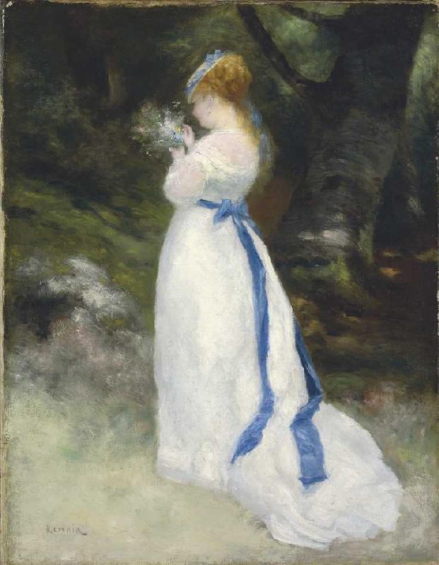 Portrait von Lise (Lise mit einem Feldblumenstrauß) od Pierre-Auguste Renoir
