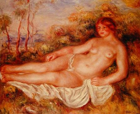 The Reclining Bather (La Baigneuse Couchee) od Pierre-Auguste Renoir