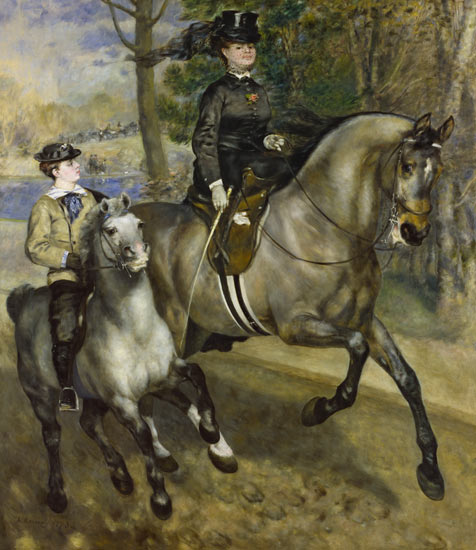 Rider in the Bois. od Pierre-Auguste Renoir