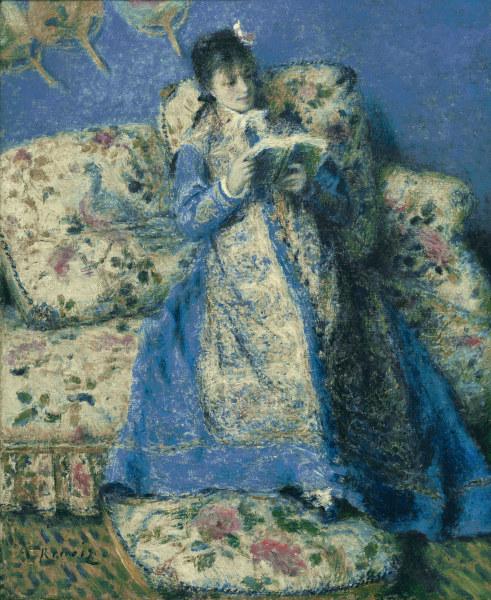 Renoir / Madame Monet reading / 1872 od Pierre-Auguste Renoir