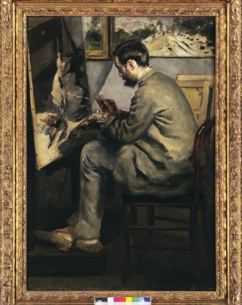 Renoir/ Bazille paints .../ 1867 od Pierre-Auguste Renoir