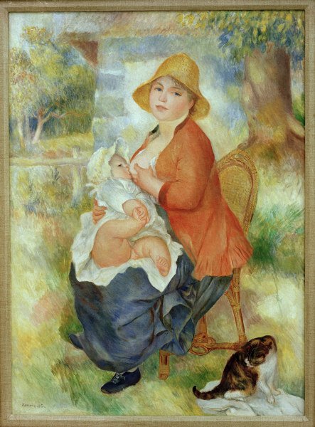 Renoir/Motherhood. Nursing mother/1886 od Pierre-Auguste Renoir