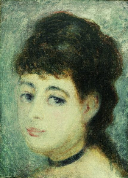 Renoir/Portrait of a young woman/c.1875 od Pierre-Auguste Renoir