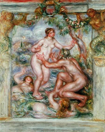 The Saone flowing into the Arms of the Rhone od Pierre-Auguste Renoir