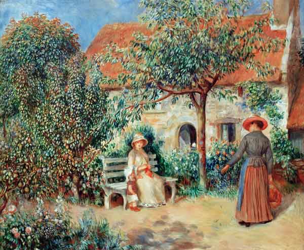 Renoir / Scene du jardin / c.1886 od Pierre-Auguste Renoir