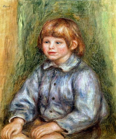 Seated Portrait of Claude Renoir (1901-81) od Pierre-Auguste Renoir