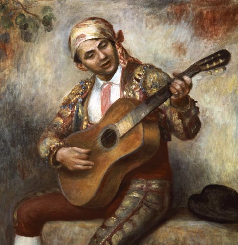 The Spanish Guitarist od Pierre-Auguste Renoir