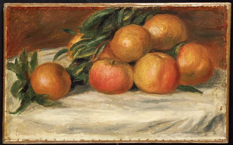 Stillleben mit Äpfeln und Orangen od Pierre-Auguste Renoir