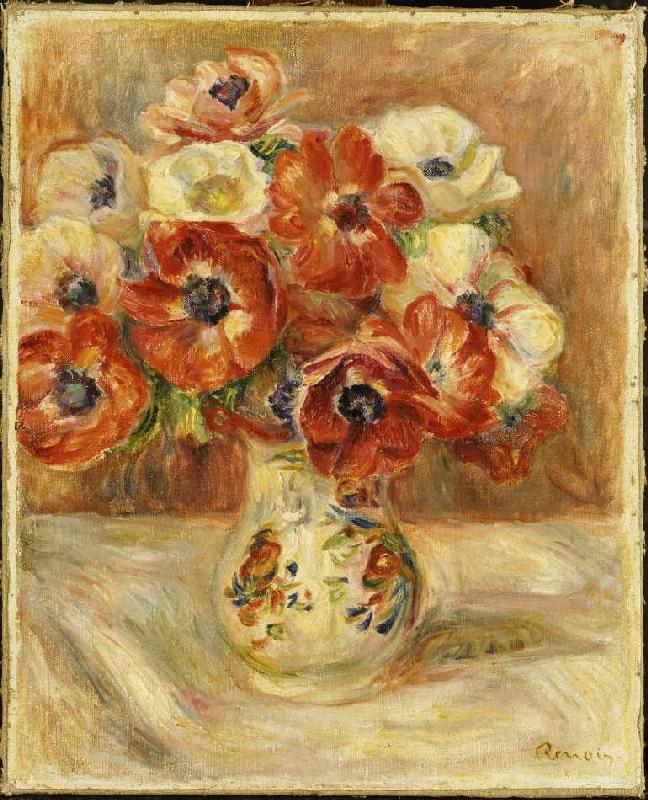 Stillleben mit Anemonen. od Pierre-Auguste Renoir