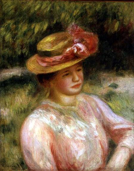 The Straw Hat od Pierre-Auguste Renoir