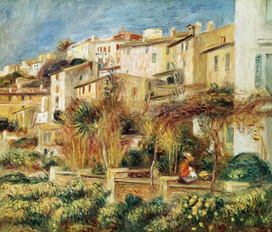 Terrace in Cagnes. od Pierre-Auguste Renoir