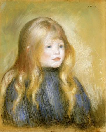 The Head Of A Child od Pierre-Auguste Renoir