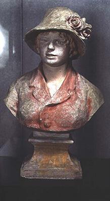 Madame Renoir, 1916 (polychrome plaster)