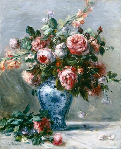 Vase of Roses od Pierre-Auguste Renoir