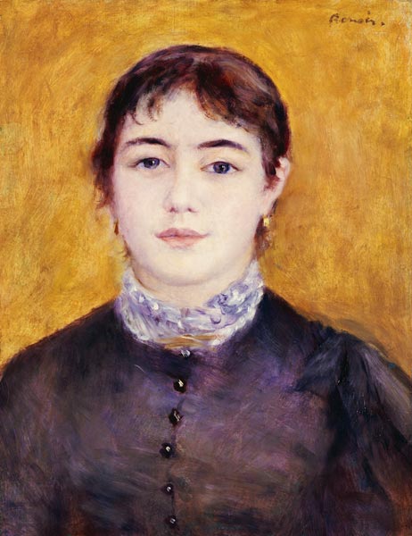 Young Woman Wearing Blue od Pierre-Auguste Renoir