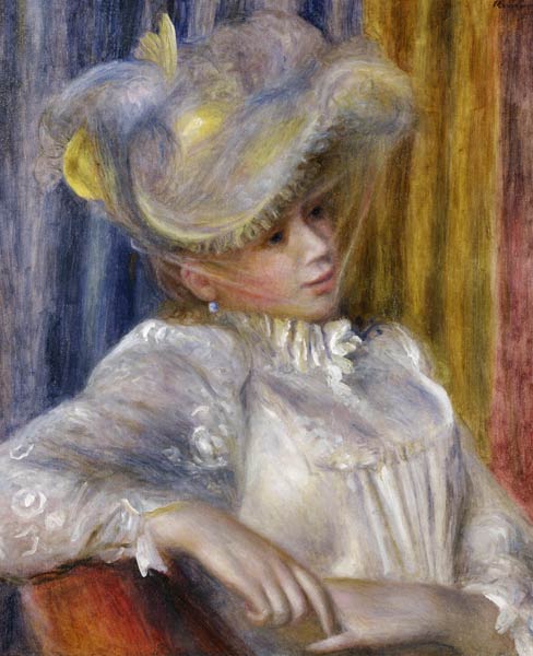Woman with a Hat (Femme au chapeau) od Pierre-Auguste Renoir