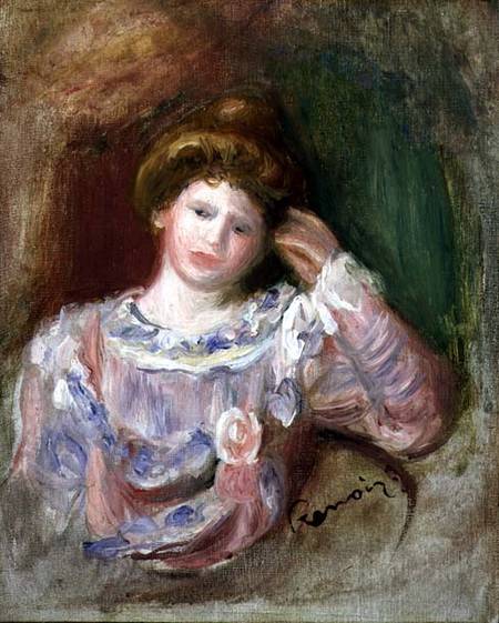 Woman with her Head in her Hand od Pierre-Auguste Renoir