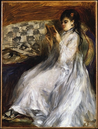 Woman in White Reading od Pierre-Auguste Renoir