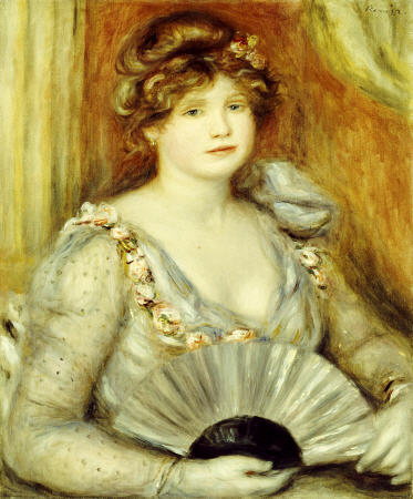 Woman With A Fan od Pierre-Auguste Renoir