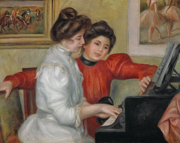 Yvonne and Christine Lerolle at the piano od Pierre-Auguste Renoir