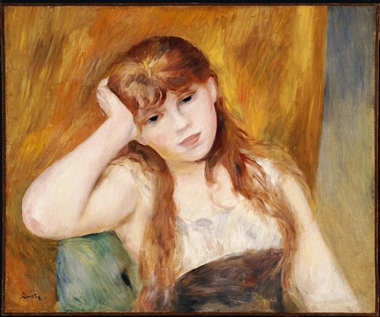 Young Blonde Girl od Pierre-Auguste Renoir