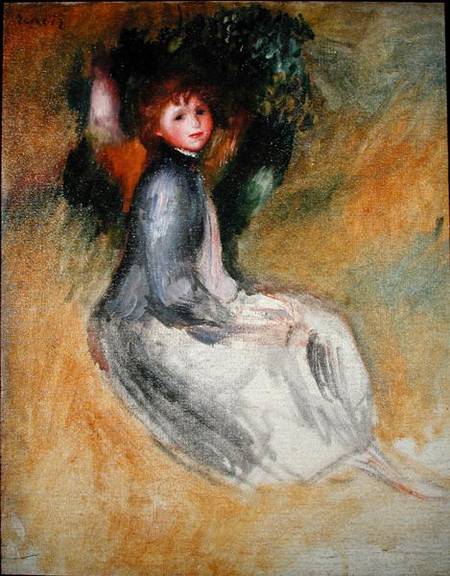 Young girl od Pierre-Auguste Renoir
